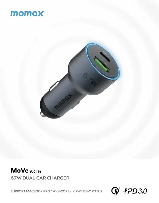 momax-move-67w-dual-port-car-charger-uc16-07