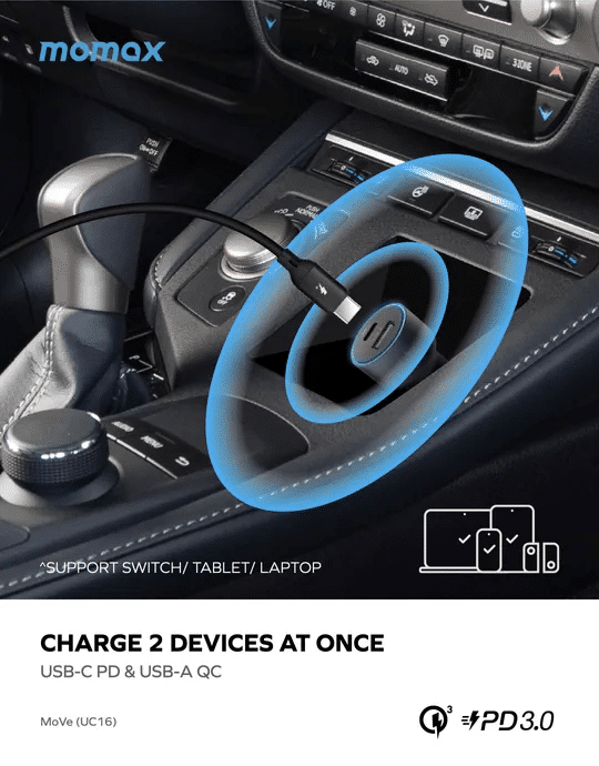 momax-move-67w-dual-port-car-charger-uc16-09