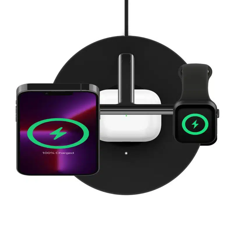 Belkin BoostCharge Pro MagSafe 3合1 無線充電座15W | 黑色