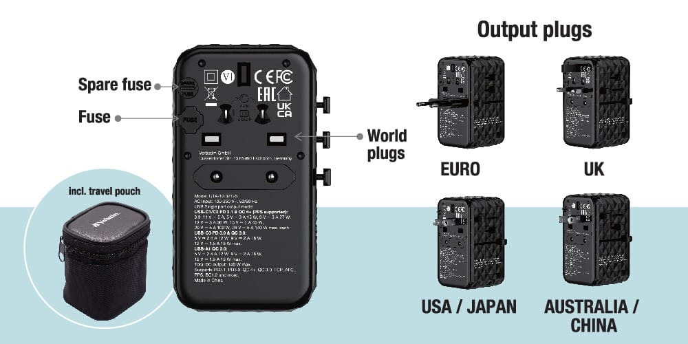 verbatim-4-port-gan-III-140w-universal-travel-adapter-32125-12