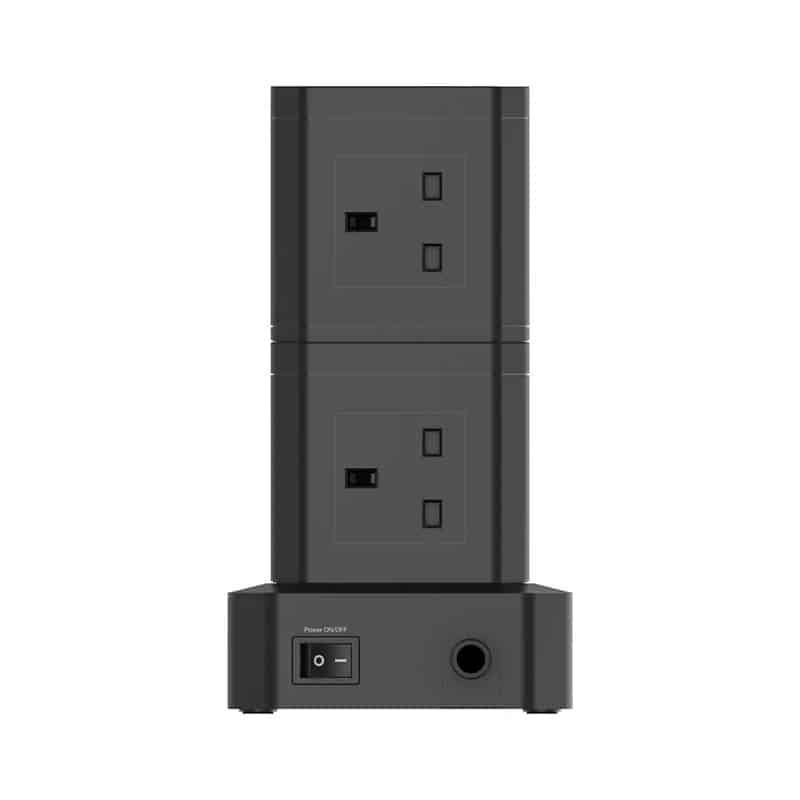 verbatim-8-ac-outlet-8-port-100w-pd-qc-3.0-power-strip-black-66962-03