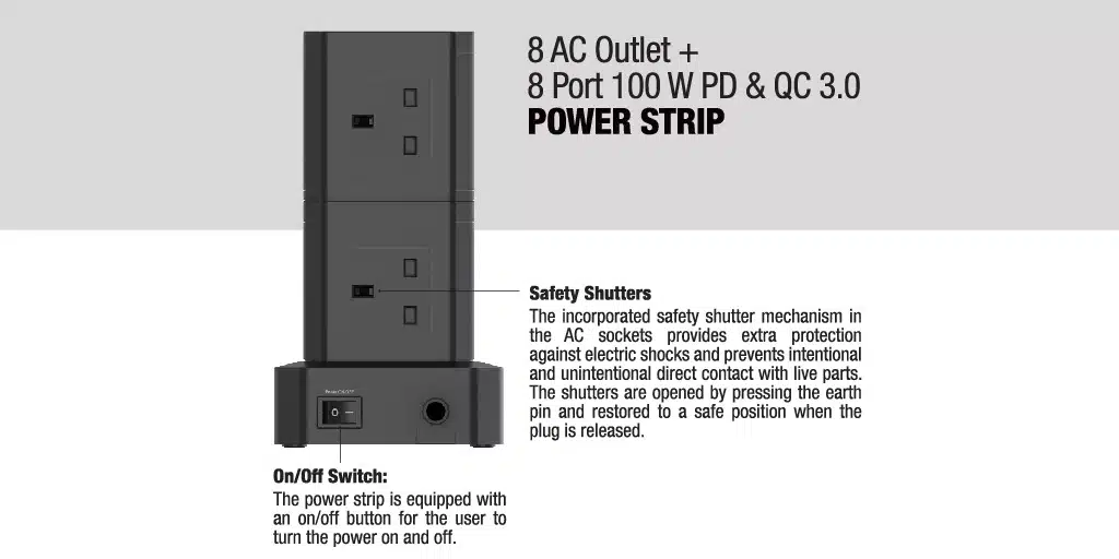 verbatim-8-ac-outlet-8-port-100w-pd-qc-3.0-power-strip-black-66962-13