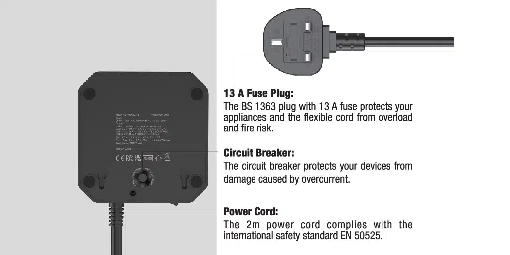 verbatim-8-ac-outlet-8-port-100w-pd-qc-3.0-power-strip-black-66962-14