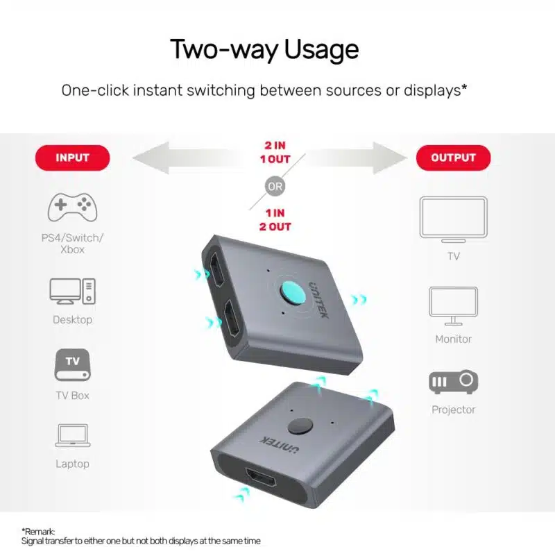unitek-4k-aluminium-hdmi-switch-2-to-1-bi-directional-v1127a-05