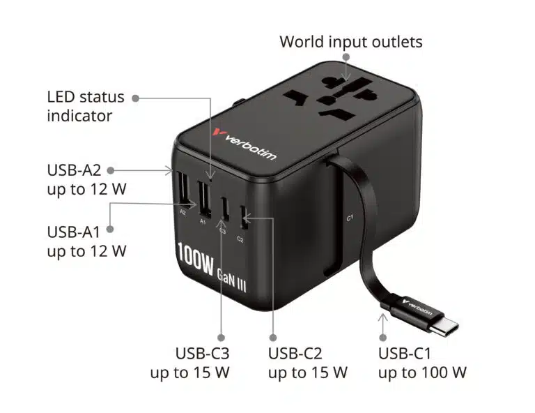 verbatim-charge-travel-adapter-100w-with-retractable-cable-info-01