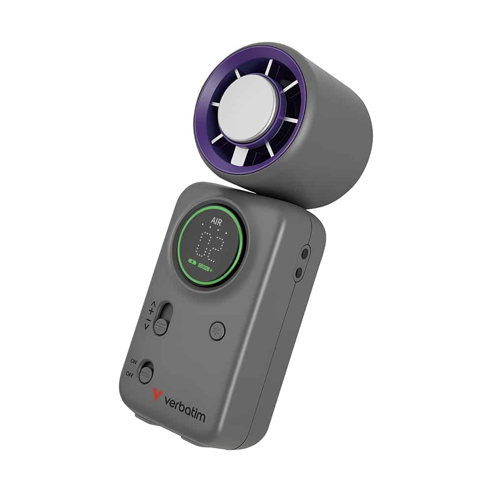 verbatim-cool-n-go-handheld-fan-ice-touch-mini-grey-purple-32347-01