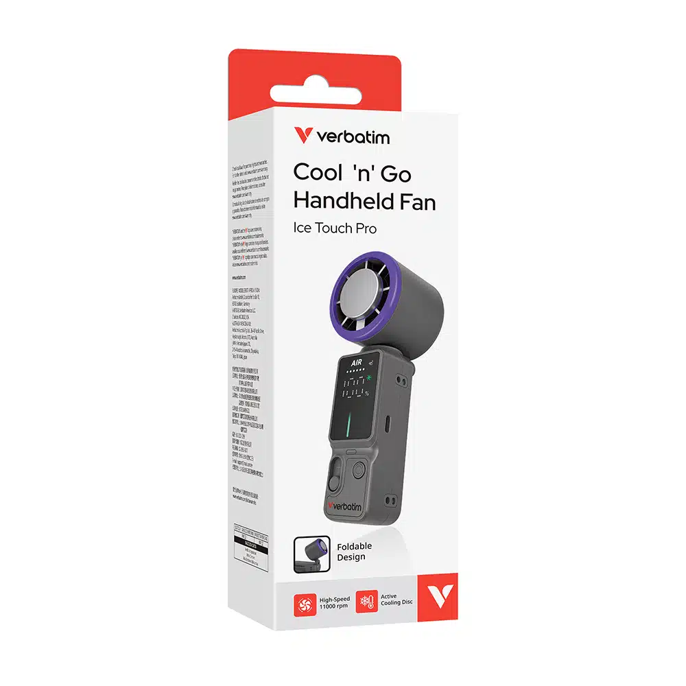 verbatim-cool-n-go-handheld-fan-ice-touch-pro-grey-purple-32349-09