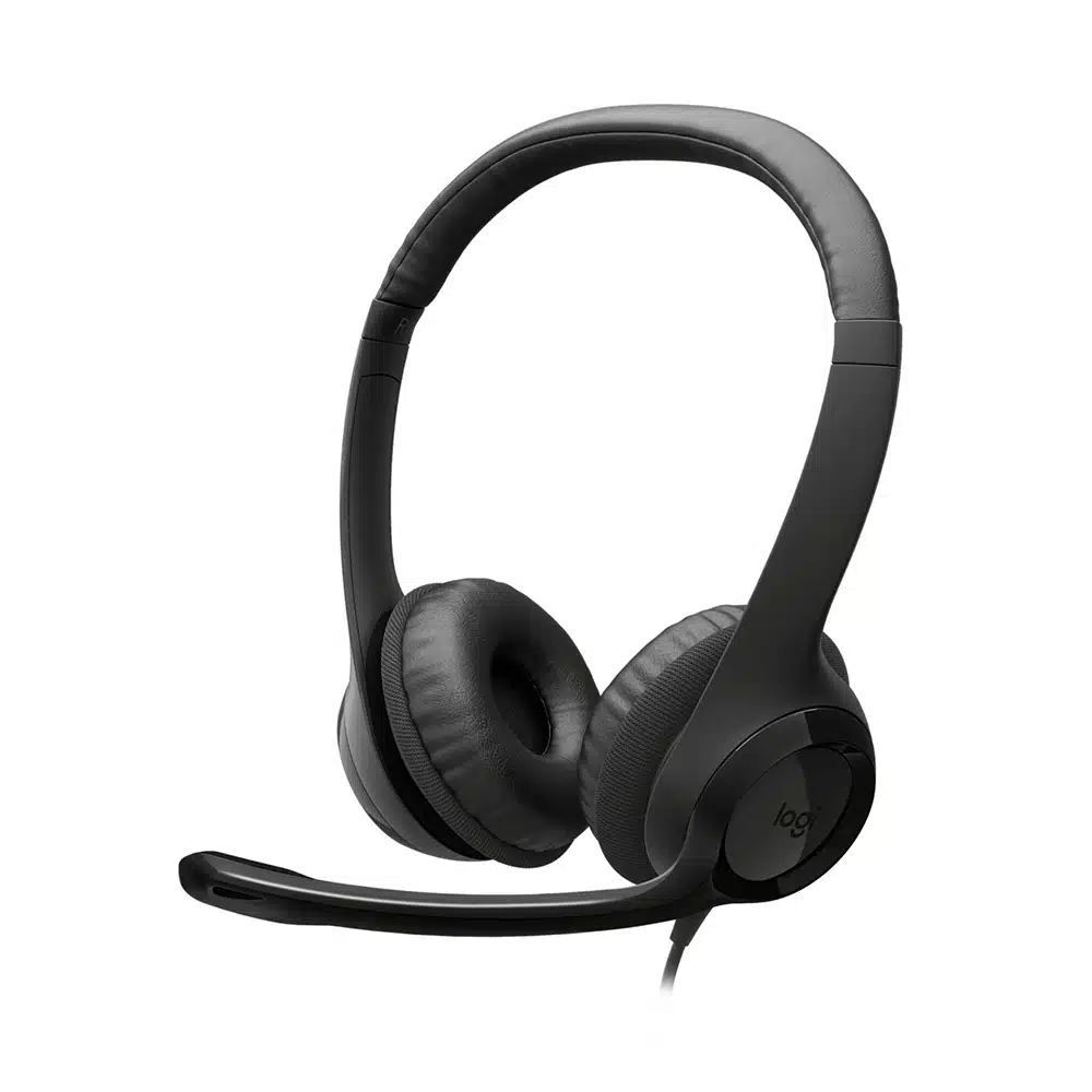 Logitech H390 USB 耳機 | USB-C | 黑色 (981-001577)